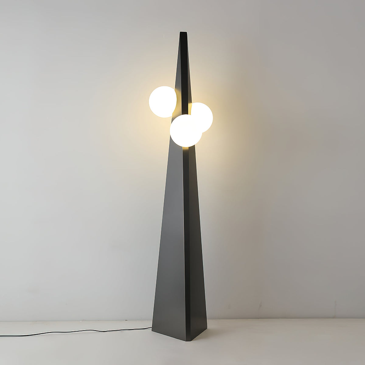 Bonhomme Floor Lamp – Human-Scale Artisanal Glass & Iron Statement Floor Light