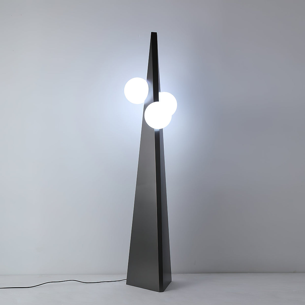 Bonhomme Floor Lamp – Human-Scale Artisanal Glass & Iron Statement Floor Light
