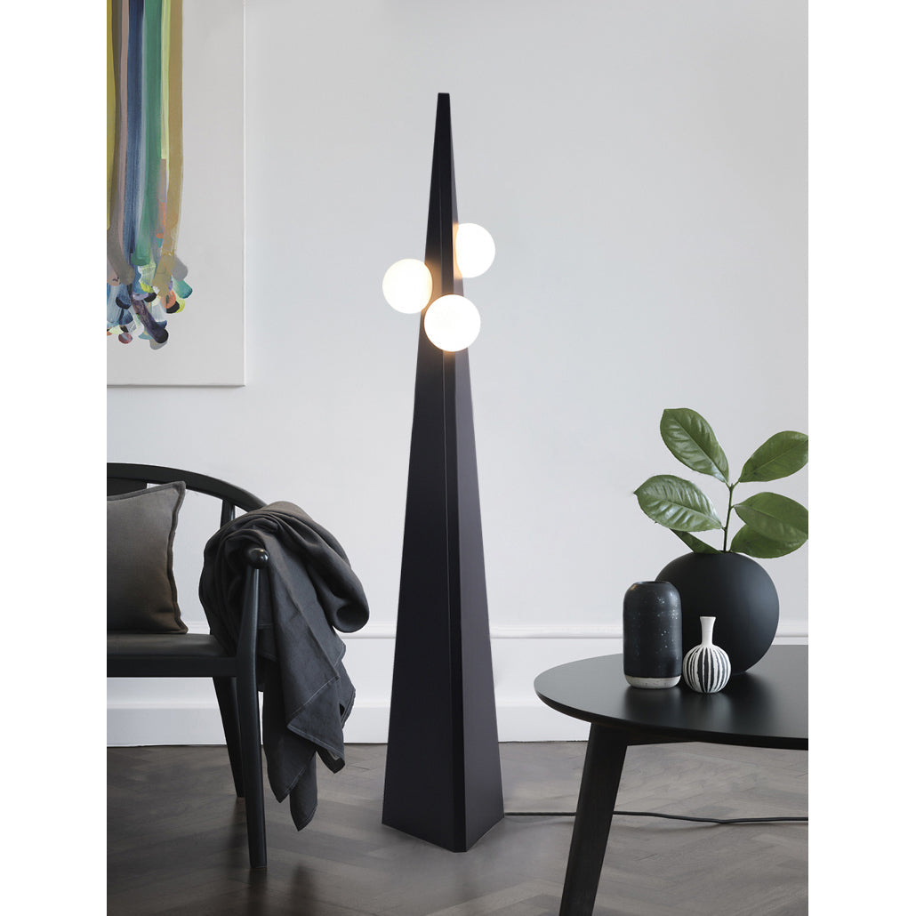 Bonhomme Floor Lamp – Human-Scale Artisanal Glass & Iron Statement Floor Light