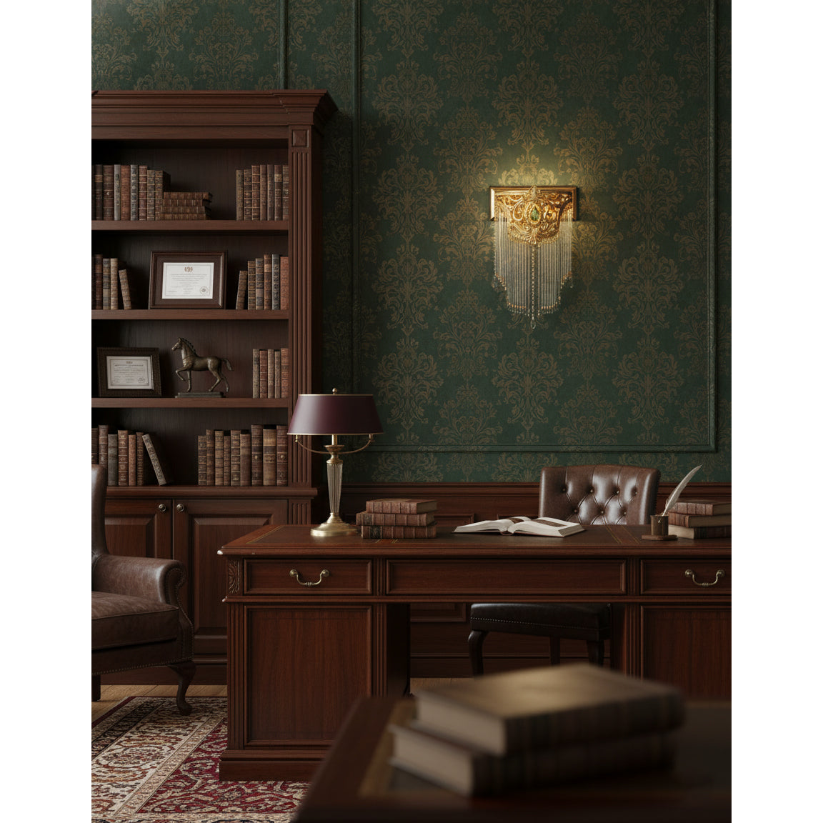 Bow Tie Crystal Wall Lamp – Refined Brass & Crystal Bow Tie Wall Sconce