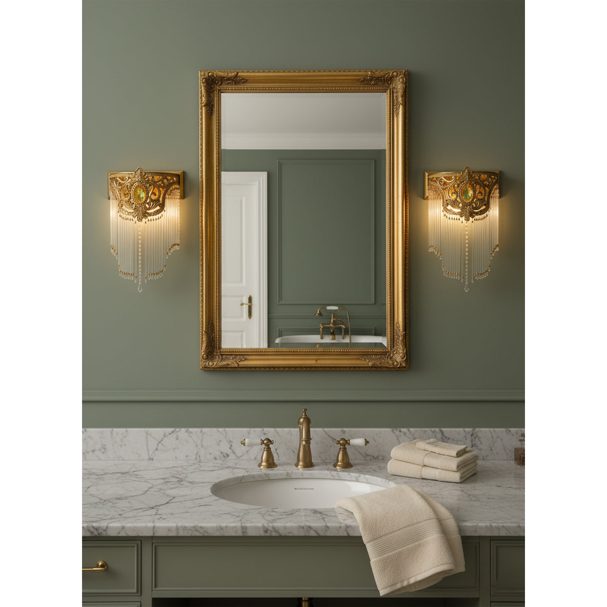 Bow Tie Crystal Wall Lamp – Refined Brass & Crystal Bow Tie Wall Sconce