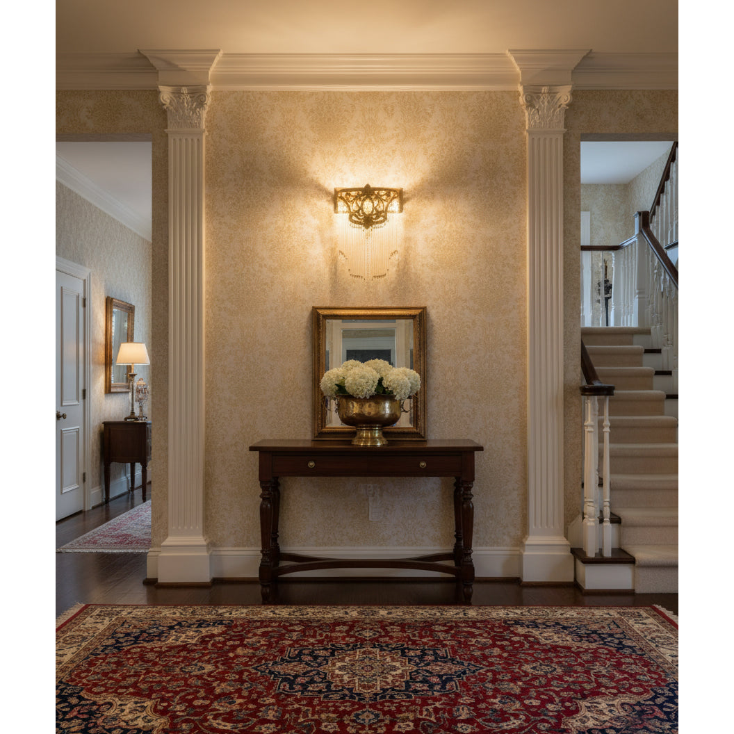 Bow Tie Crystal Wall Lamp – Refined Brass & Crystal Bow Tie Wall Sconce