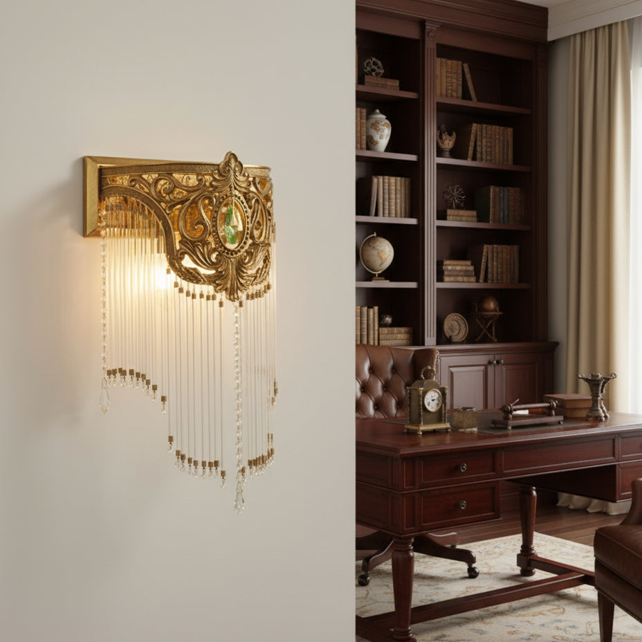 Bow Tie Crystal Wall Lamp – Refined Brass & Crystal Bow Tie Wall Sconce
