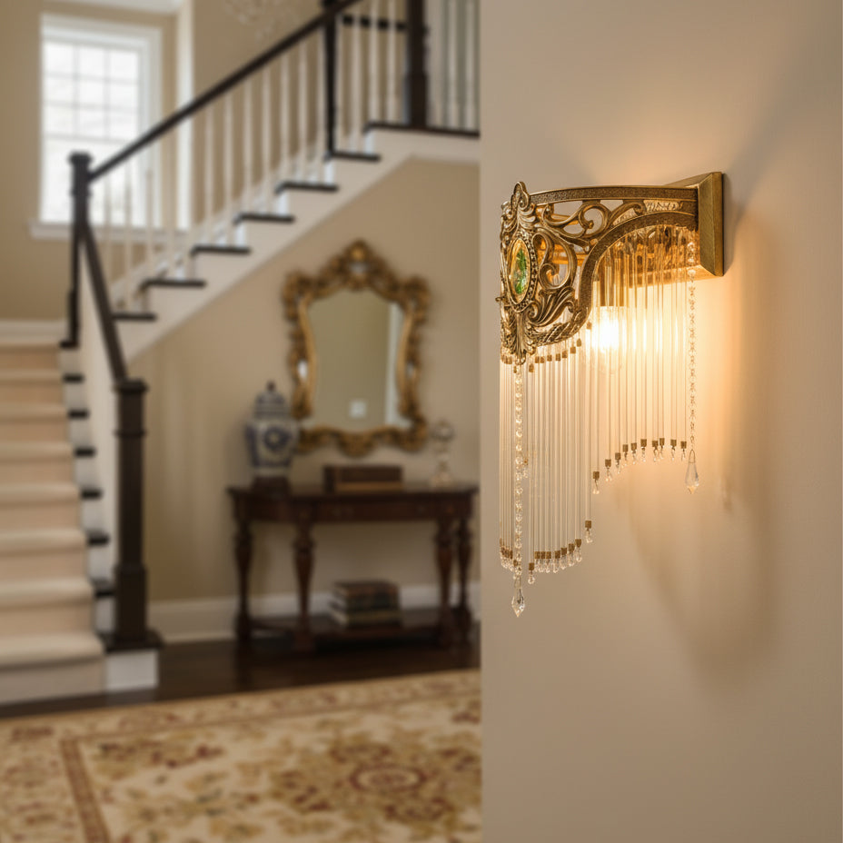 Bow Tie Crystal Wall Lamp – Refined Brass & Crystal Bow Tie Wall Sconce