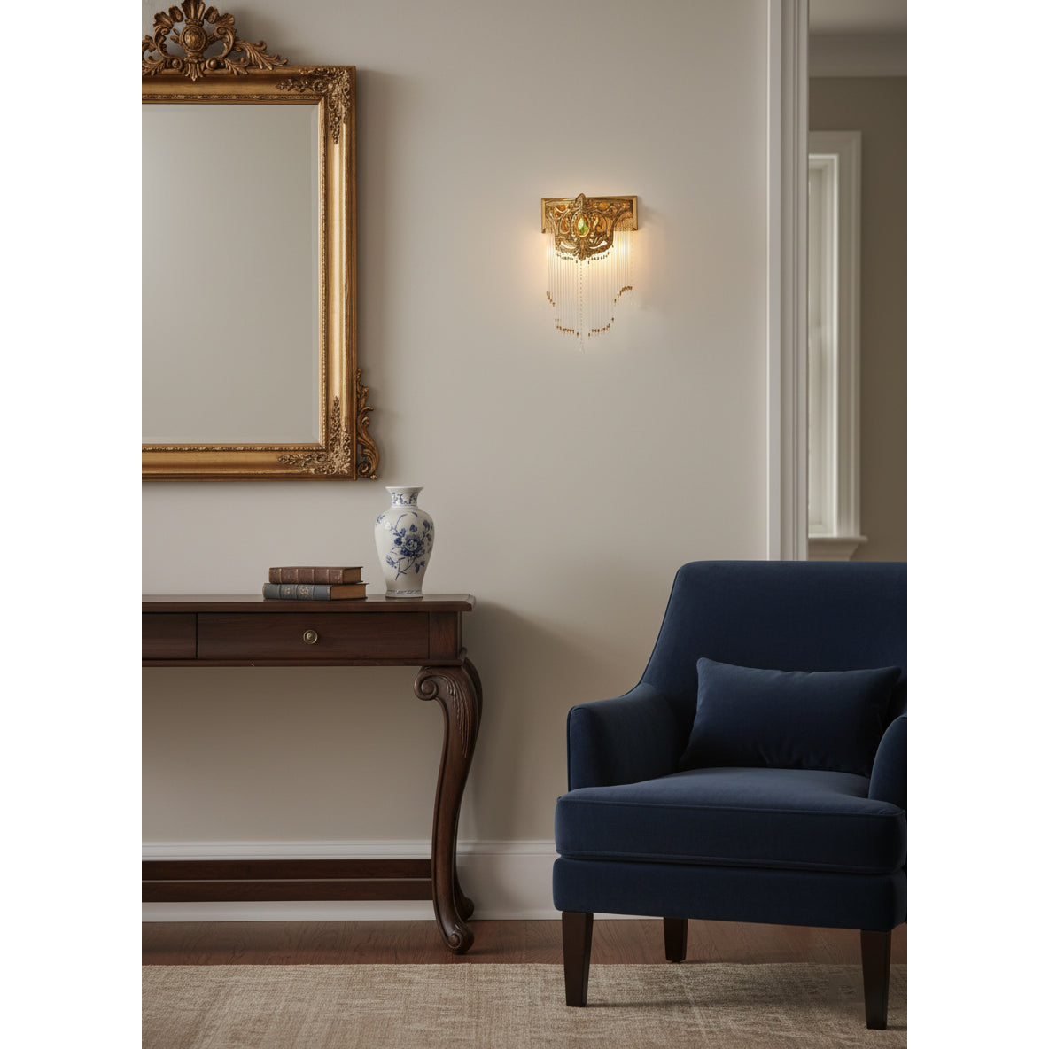 Bow Tie Crystal Wall Lamp – Refined Brass & Crystal Bow Tie Wall Sconce