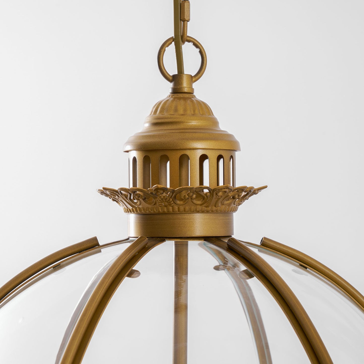 Braeden Pendant Light - Baroque Style 3-Light Glass Lantern Pendant