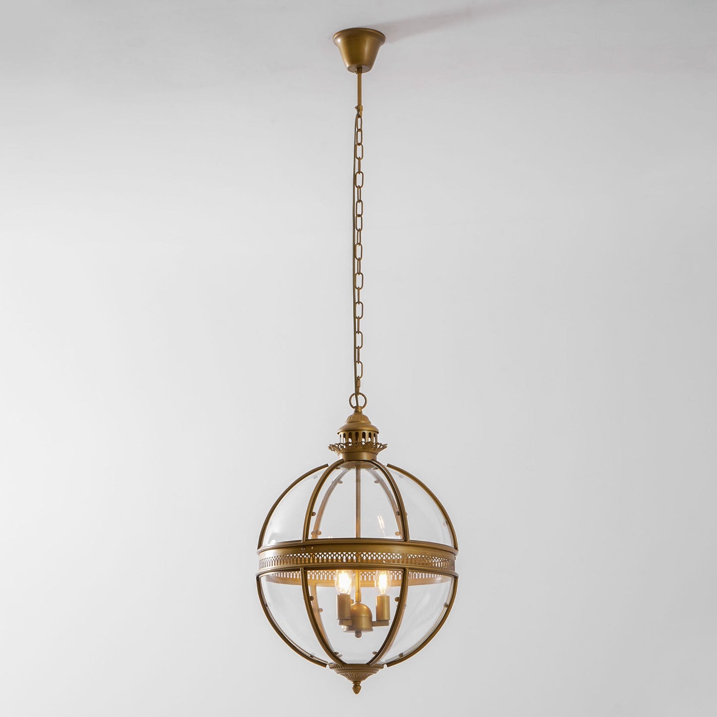 Braeden Pendant Light - Baroque Style 3-Light Glass Lantern Pendant
