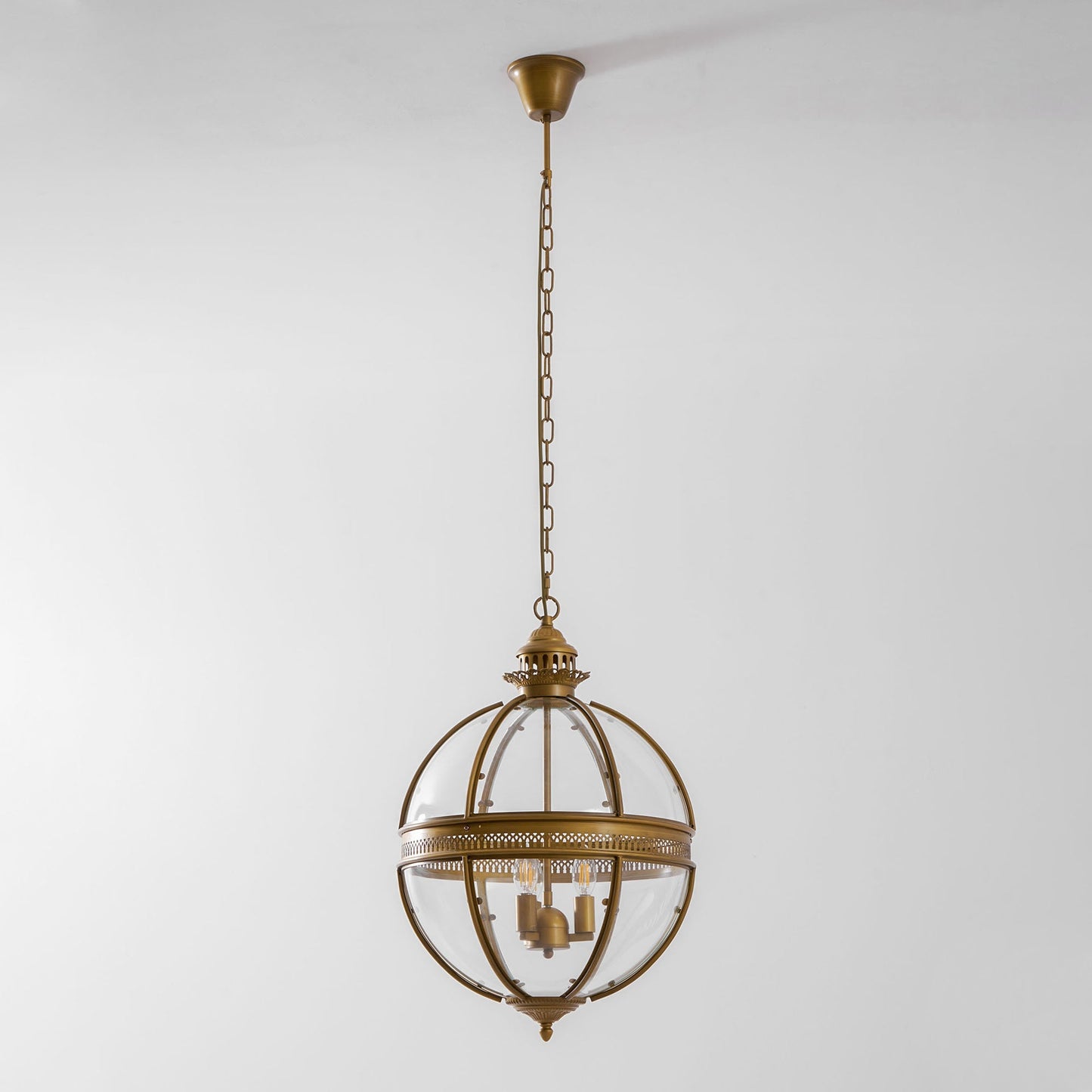 Braeden Pendant Light - Baroque Style 3-Light Glass Lantern Pendant