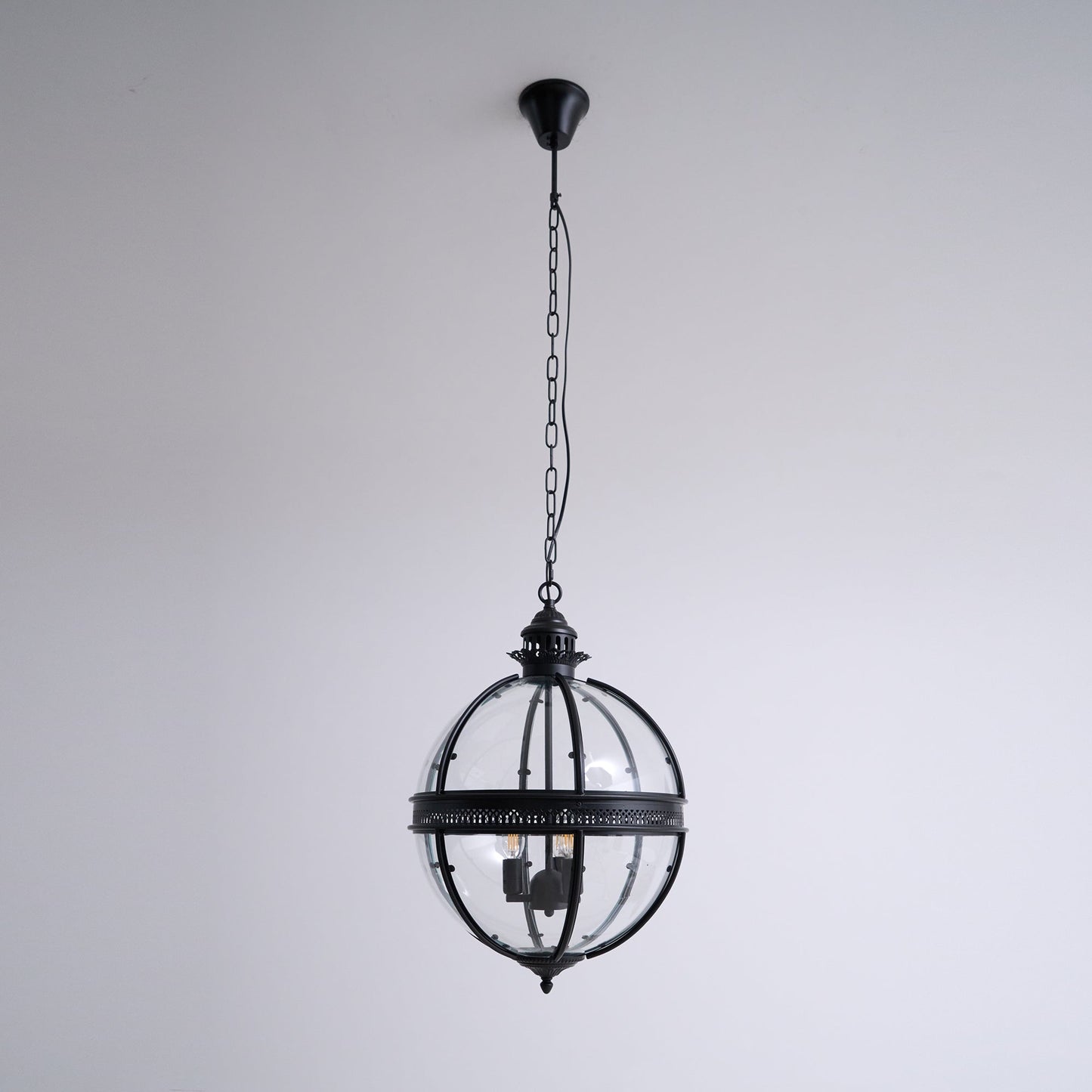 Braeden Pendant Light - Baroque Style 3-Light Glass Lantern Pendant