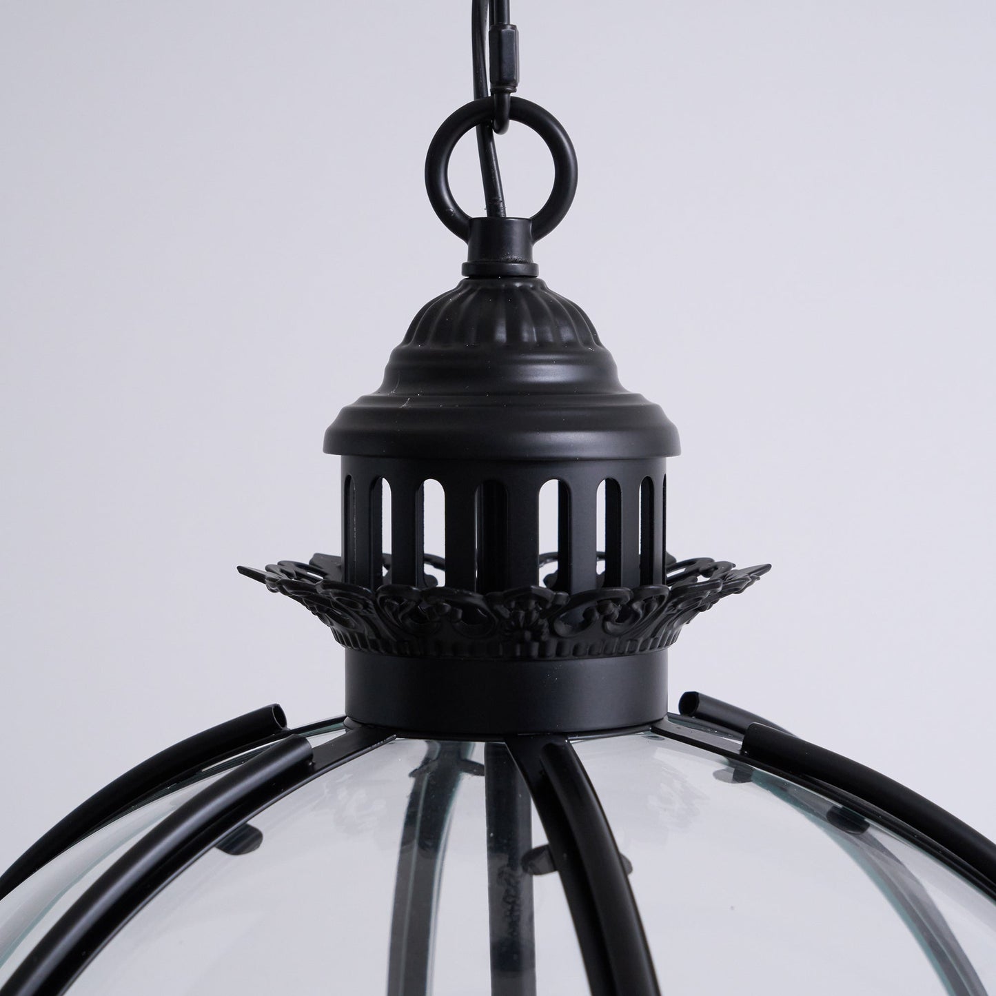 Braeden Pendant Light - Baroque Style 3-Light Glass Lantern Pendant