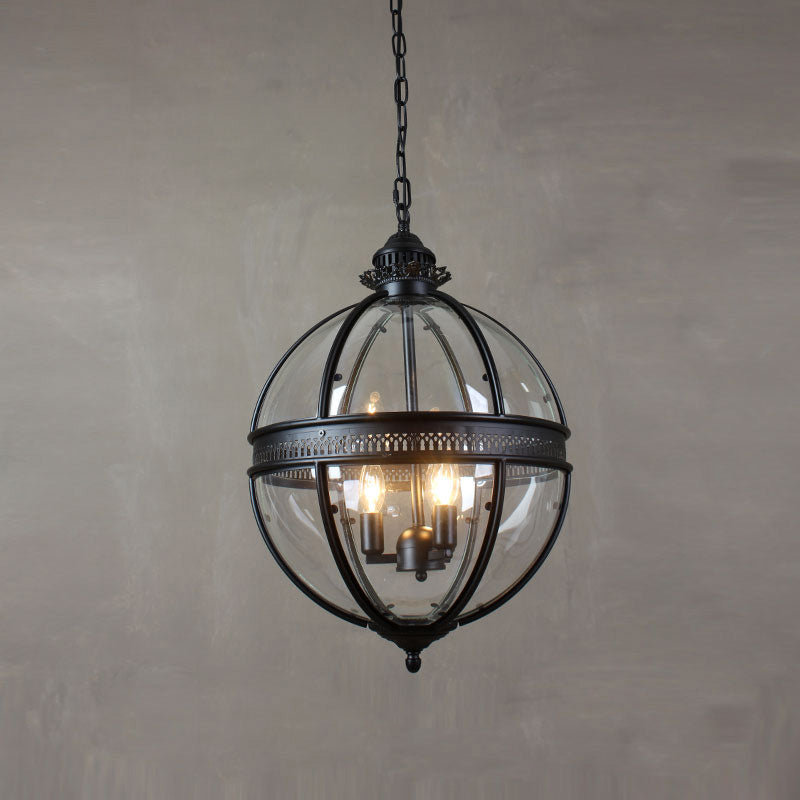 Braeden Pendant Light - Baroque Style 3-Light Glass Lantern Pendant
