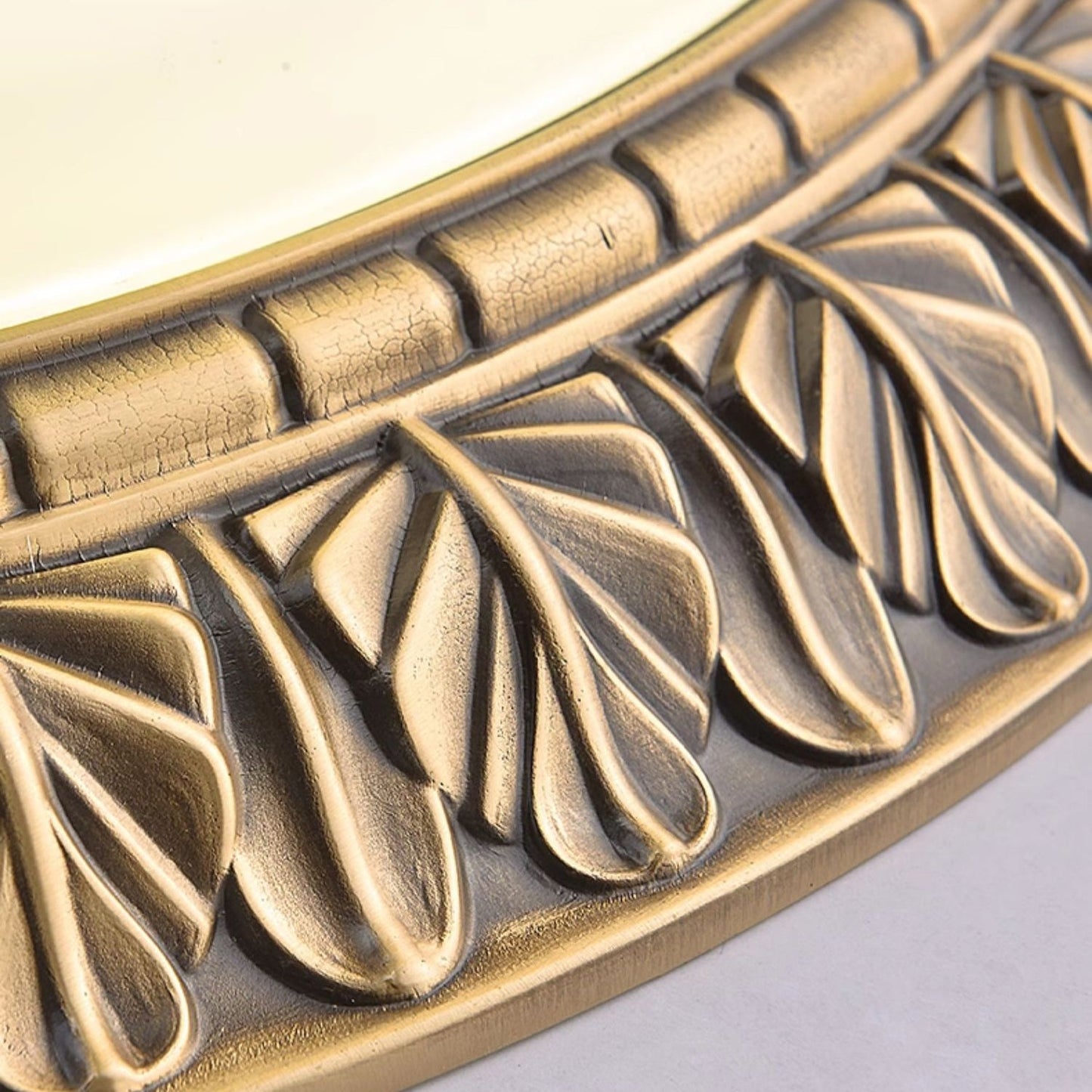 Brahm Flush Ceiling Lamp - Timeless Antique Bronze & Curved Glass Flush Mount