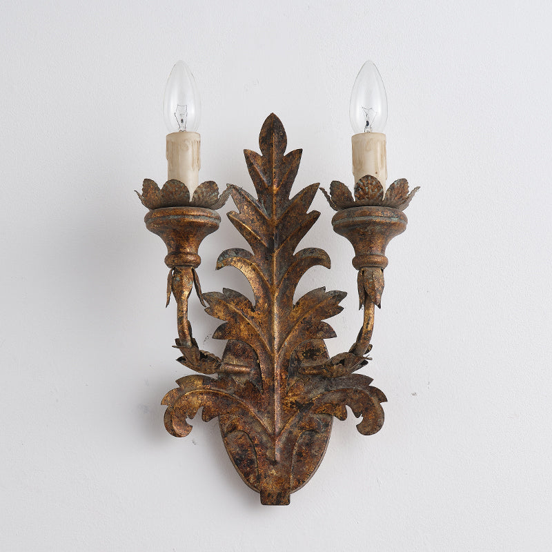 Branch Leaf Wall Lamp - Botanical Iron Sconce & Nature-Inspired Accent Light