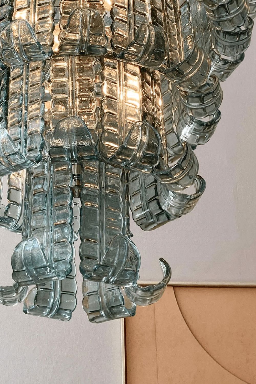 Brasher Murano Chandelier - Cascading Murano Glass & Metal Luxury Chandelier