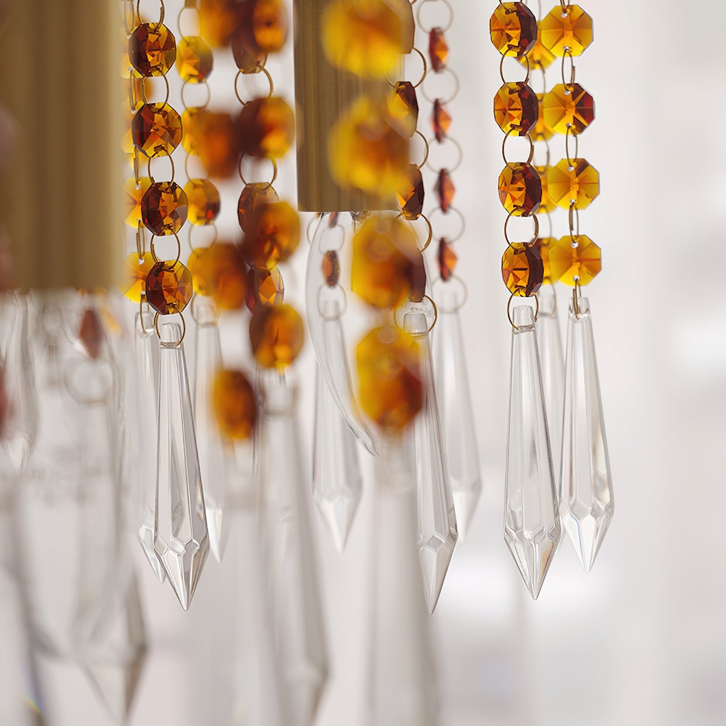 Brass Candle Crystal Chandelier - Traditional K9 Crystal & Polished Brass Chandelier