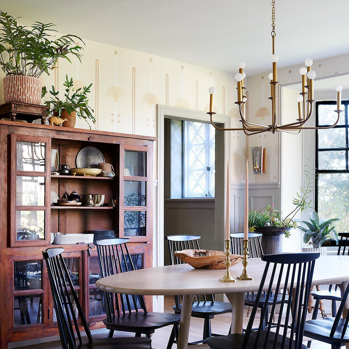 Odensa Chandelier - Double-Tier Brass Multi-Arm Light