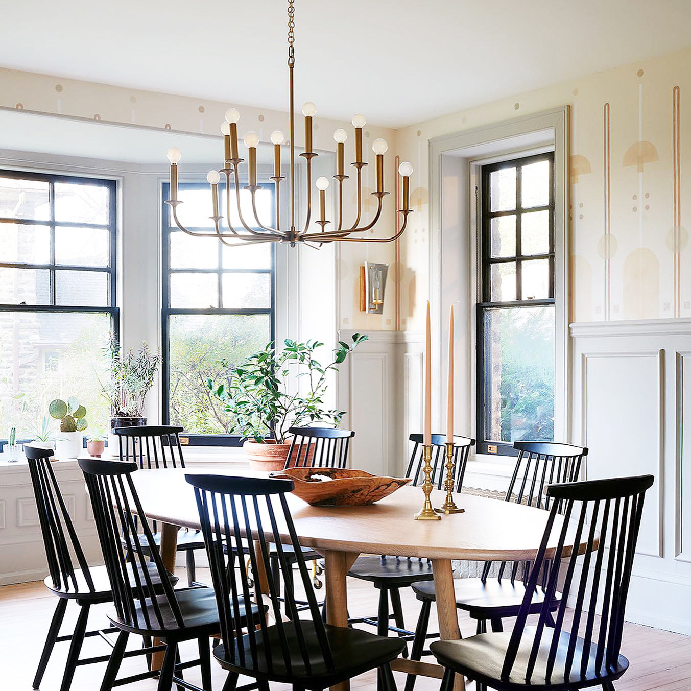 Odensa Chandelier - Double-Tier Brass Multi-Arm Light