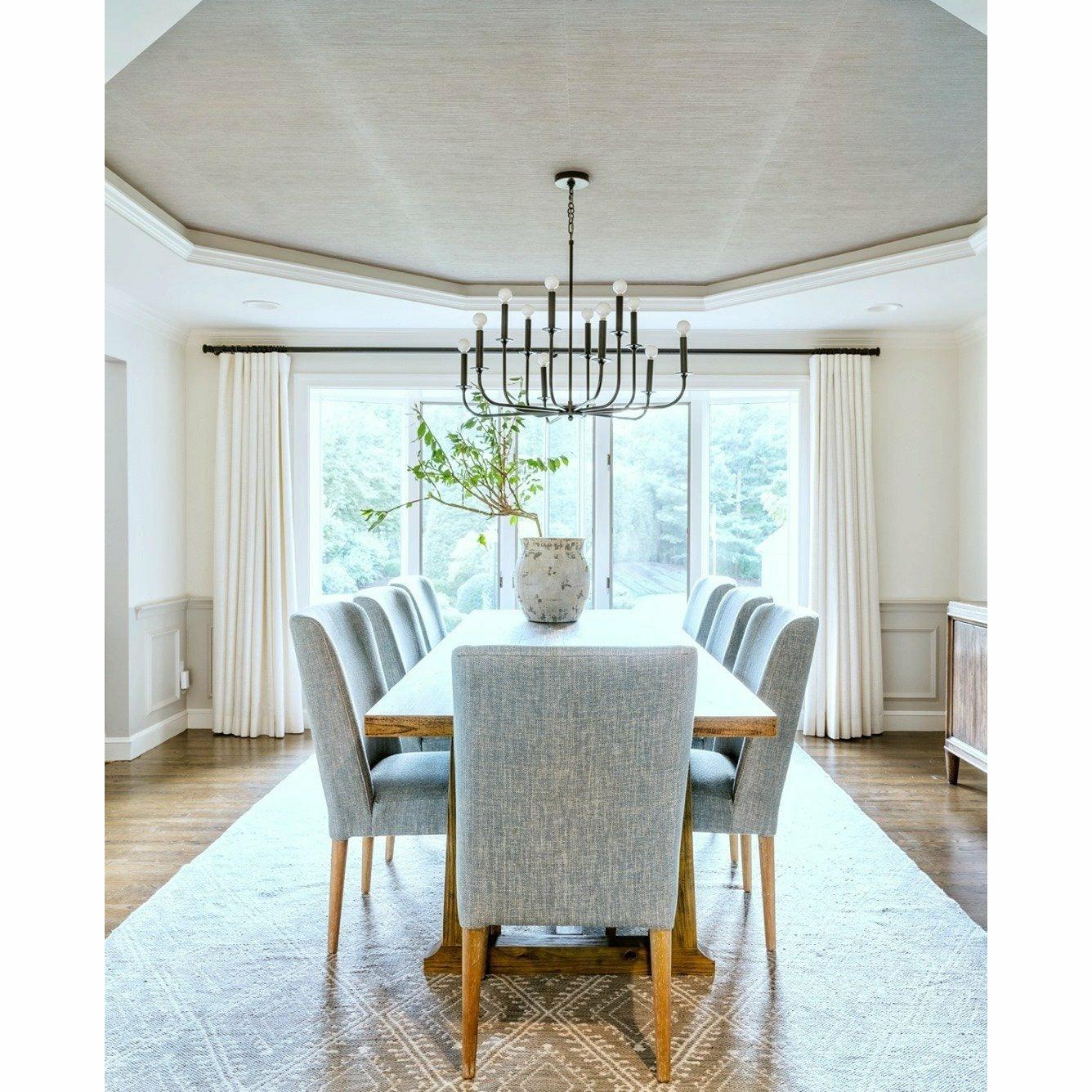 Odensa Chandelier - Double-Tier Brass Multi-Arm Light