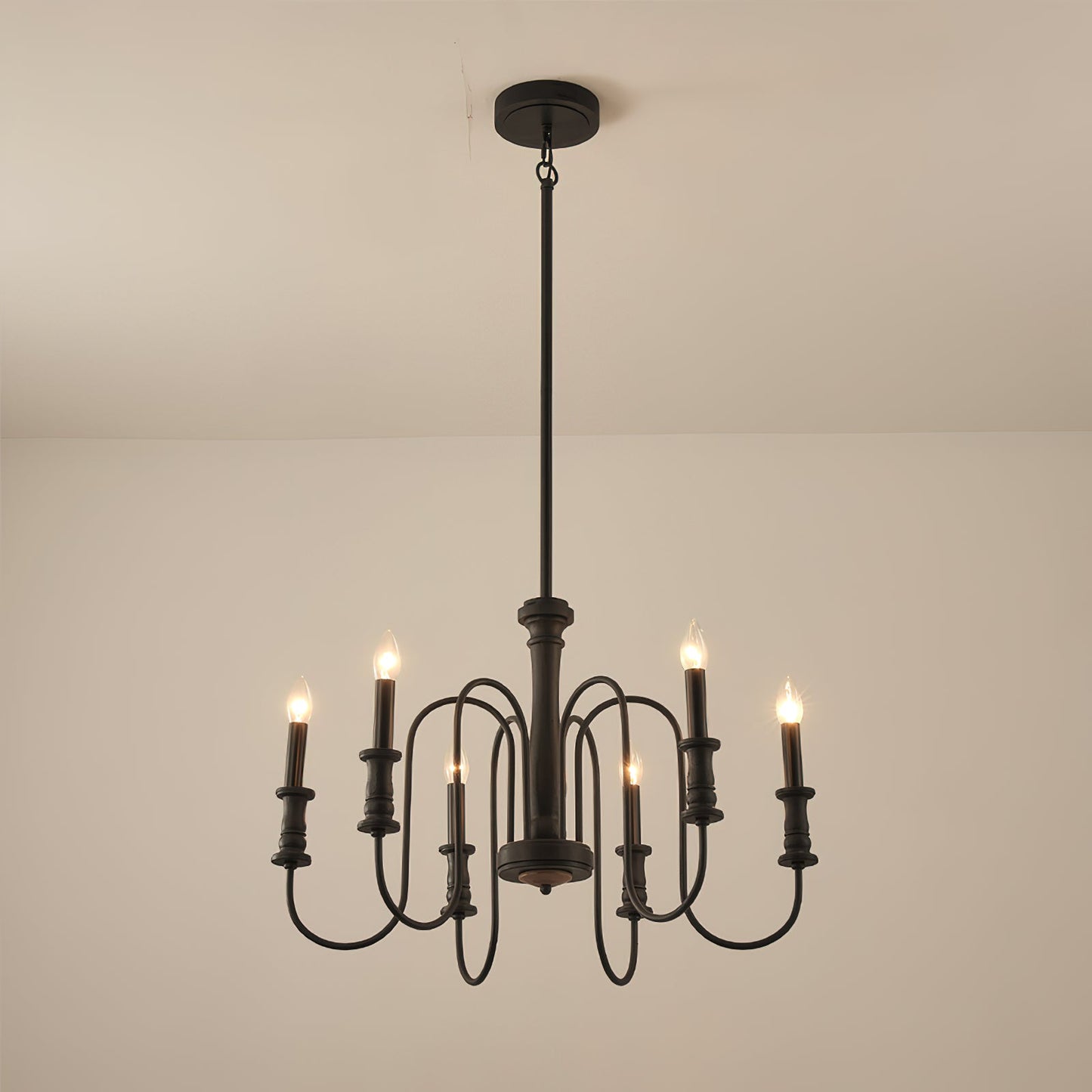 Briarworth Chandelier - Industrial Farmhouse Wooden Multi-Arm Chandelier