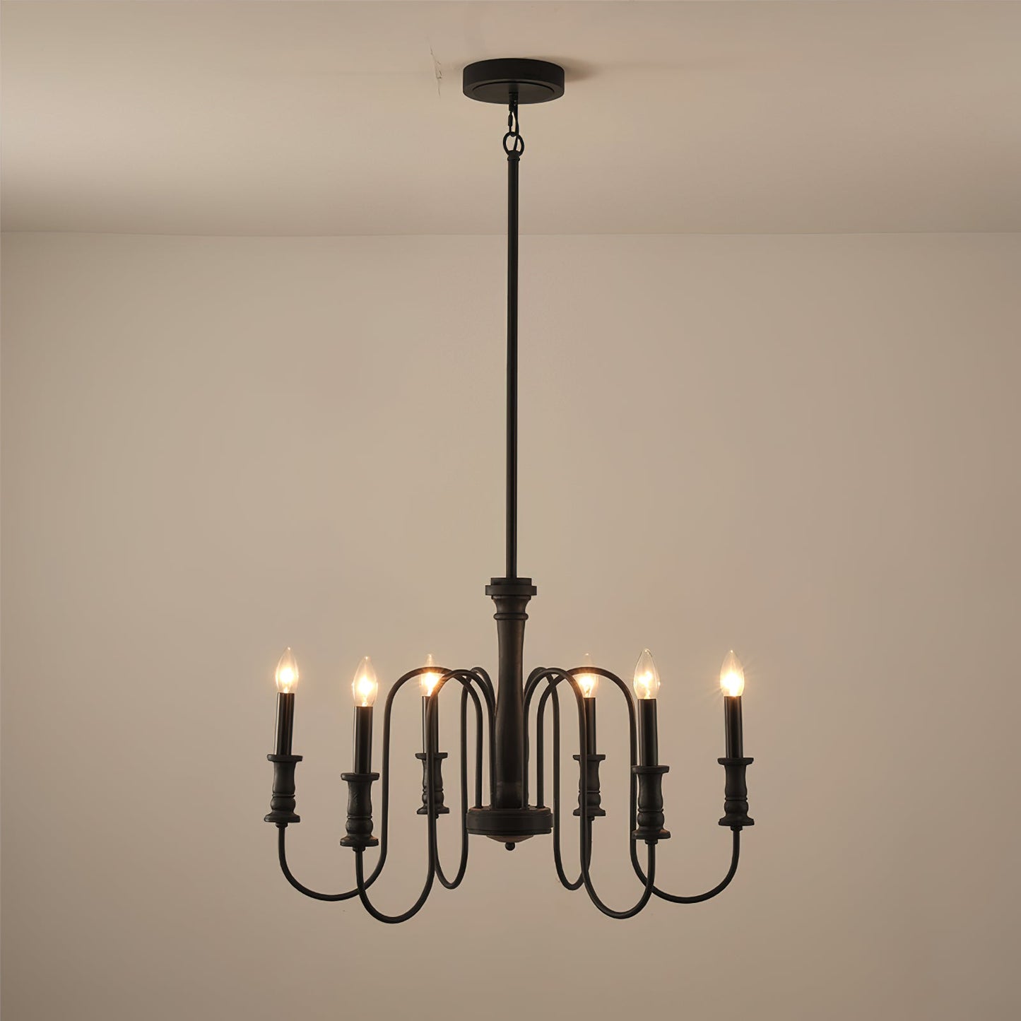 Briarworth Chandelier - Industrial Farmhouse Wooden Multi-Arm Chandelier