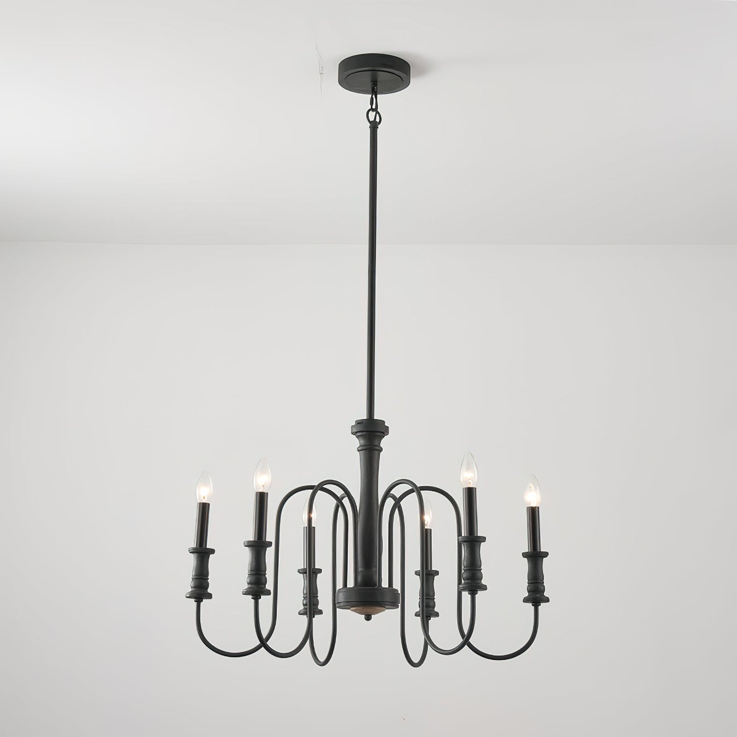 Briarworth Chandelier - Industrial Farmhouse Wooden Multi-Arm Chandelier