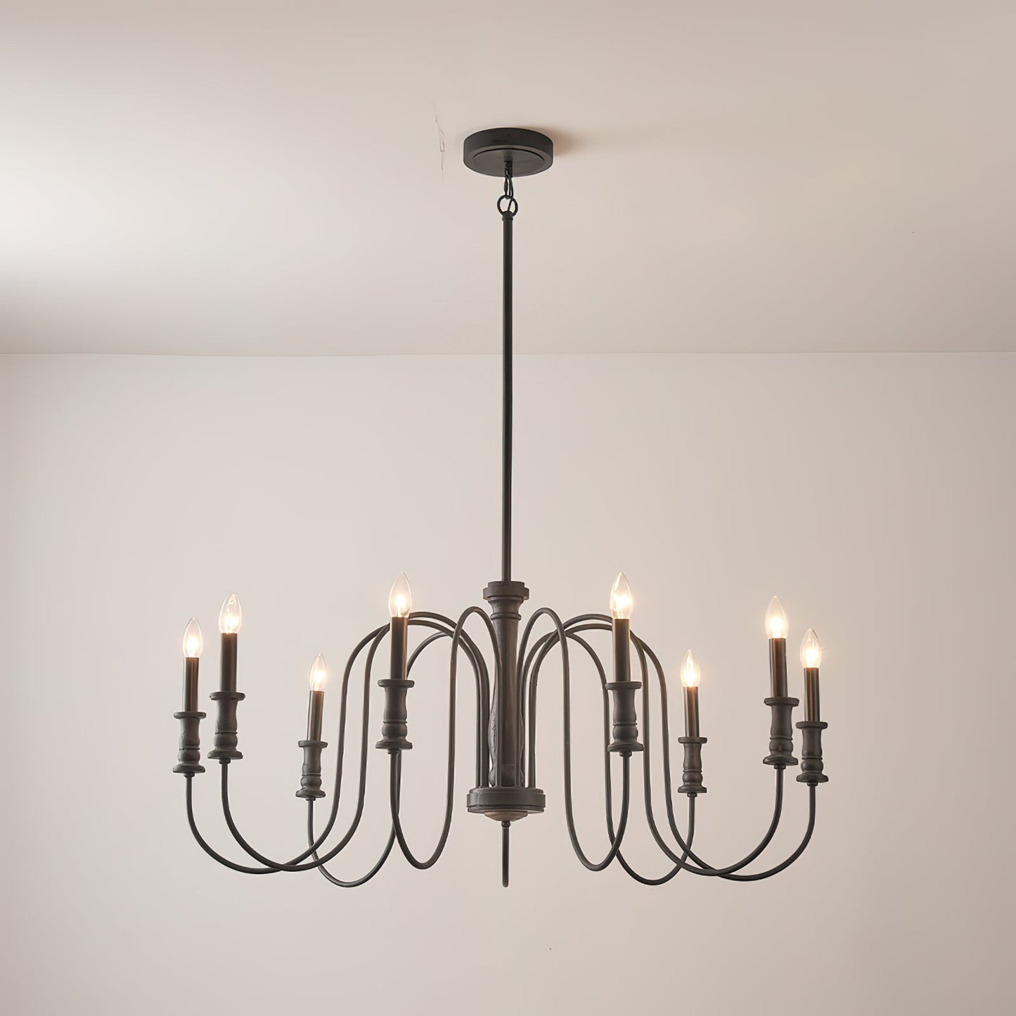 Briarworth Chandelier - Industrial Farmhouse Wooden Multi-Arm Chandelier