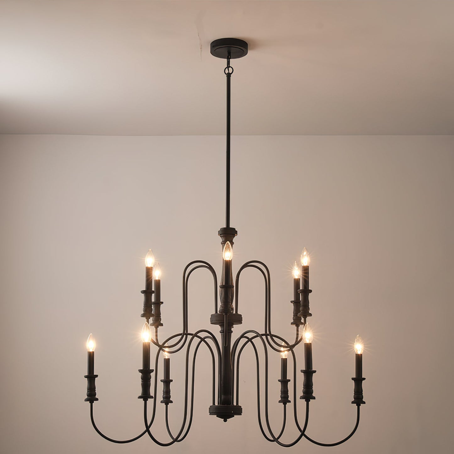 Briarworth Chandelier - Industrial Farmhouse Wooden Multi-Arm Chandelier