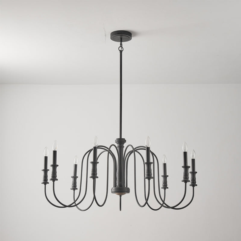 Briarworth Chandelier - Industrial Farmhouse Wooden Multi-Arm Chandelier