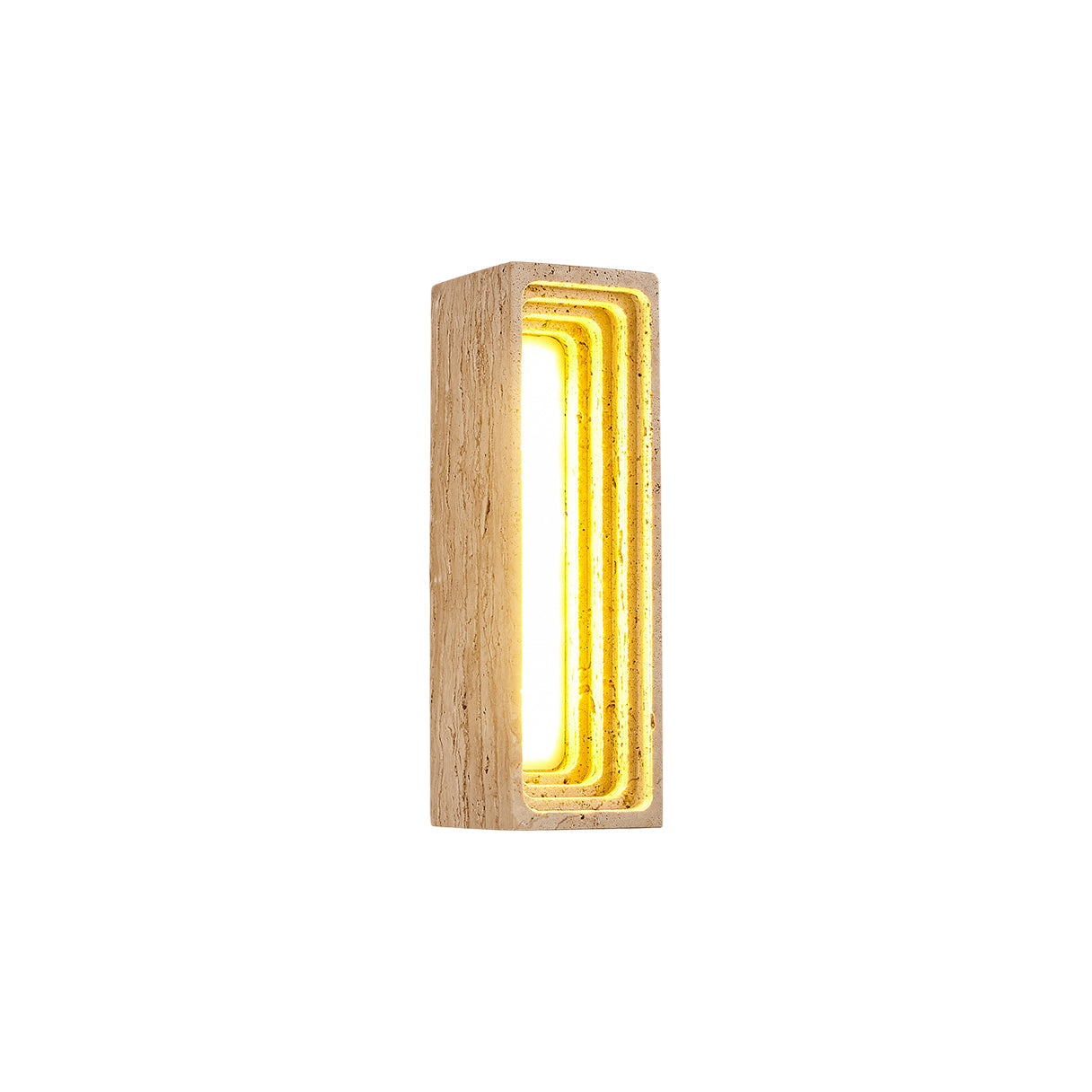 Bricks Wall Lamp - Minimalist Natural Travertine Stone LED Sconce