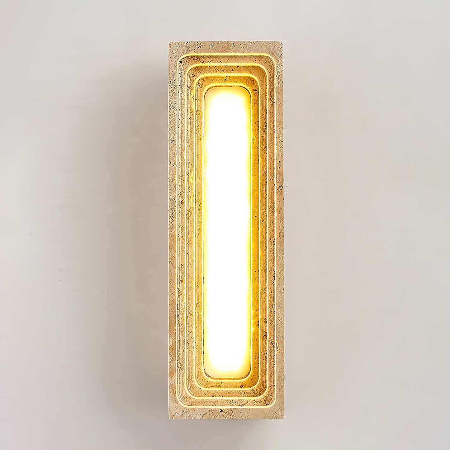 Bricks Wall Lamp - Minimalist Natural Travertine Stone LED Sconce