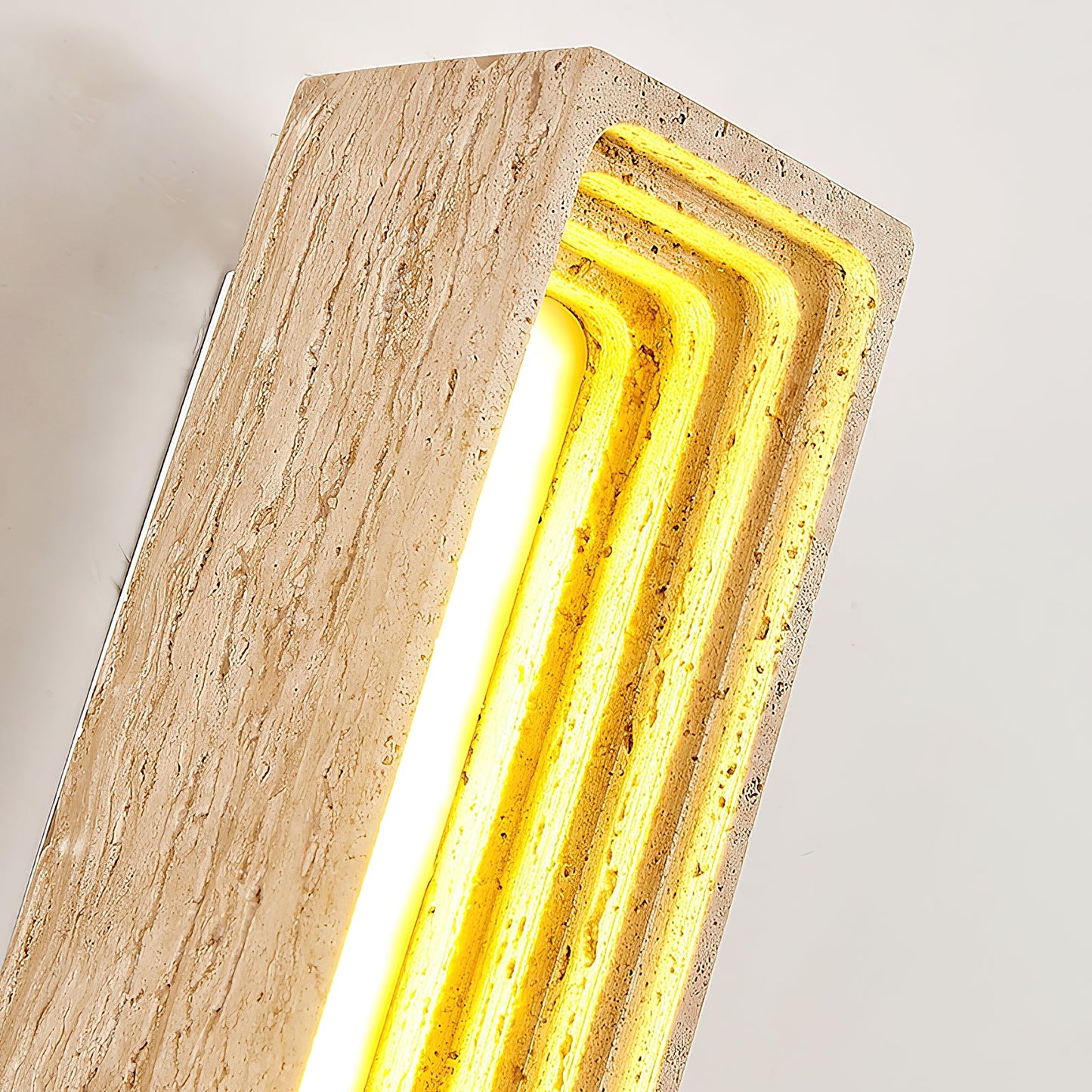 Bricks Wall Lamp - Minimalist Natural Travertine Stone LED Sconce