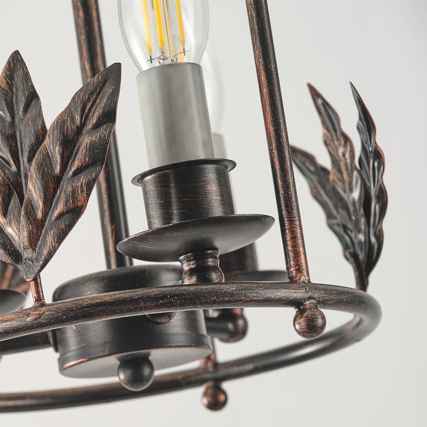 Brighton Lantern Pendant Lamp - Baroque Style Nature-Inspired Bird Chandelier