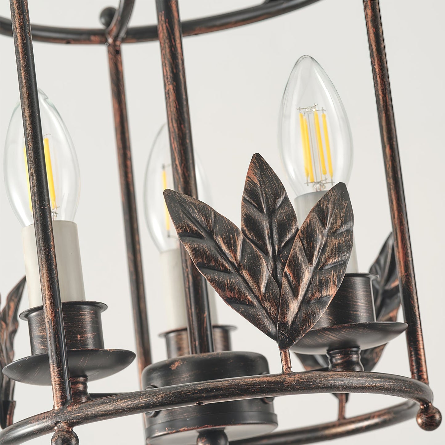 Brighton Lantern Pendant Lamp - Baroque Style Nature-Inspired Bird Chandelier