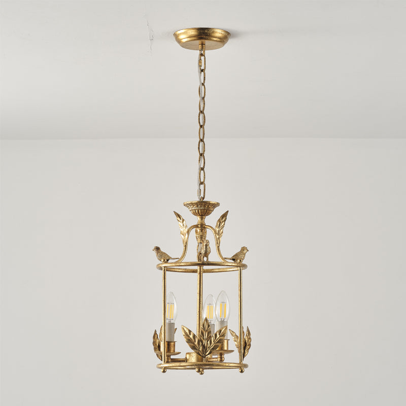 Brighton Lantern Pendant Lamp - Baroque Style Nature-Inspired Bird Chandelier