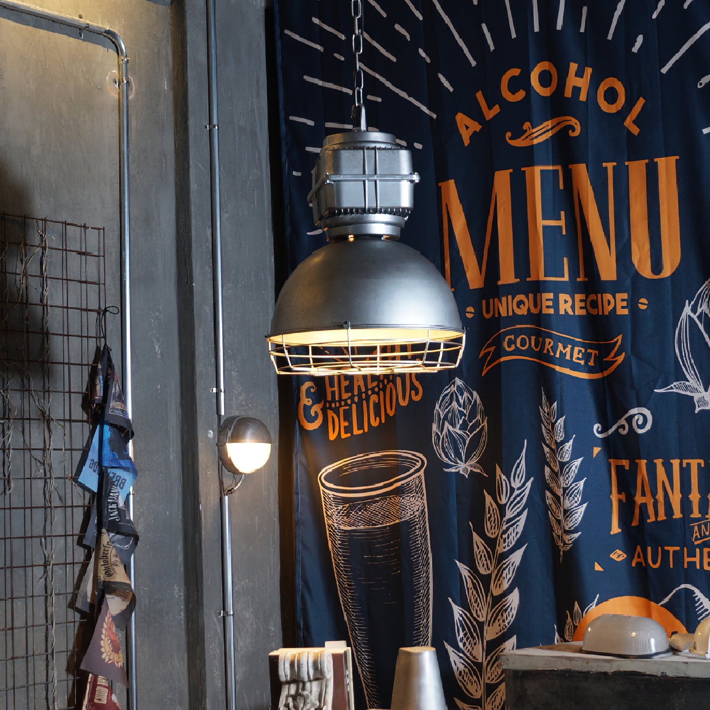Brilliant Anouk Pendant Light - Modern Industrial Iron Dome Chandelie