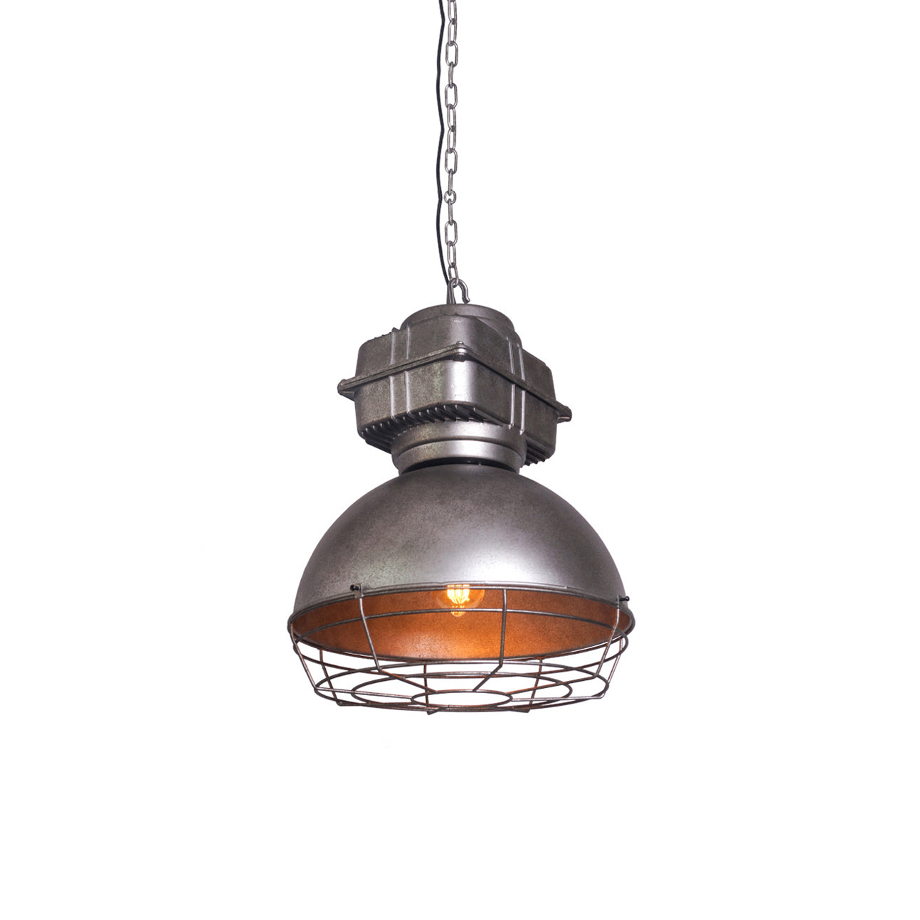 Brilliant Anouk Pendant Light - Modern Industrial Iron Dome Chandelie