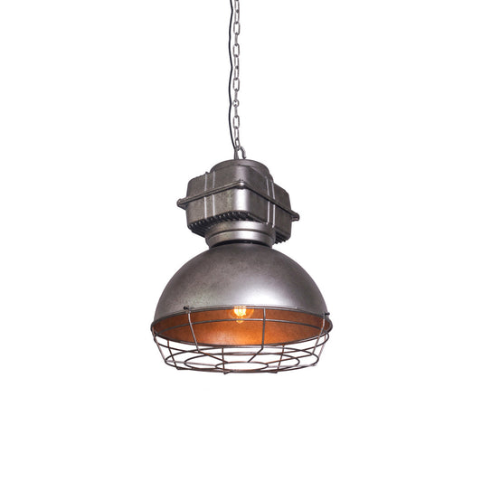 Brilliant Anouk Pendant Light - Modern Industrial Iron Dome Chandelie