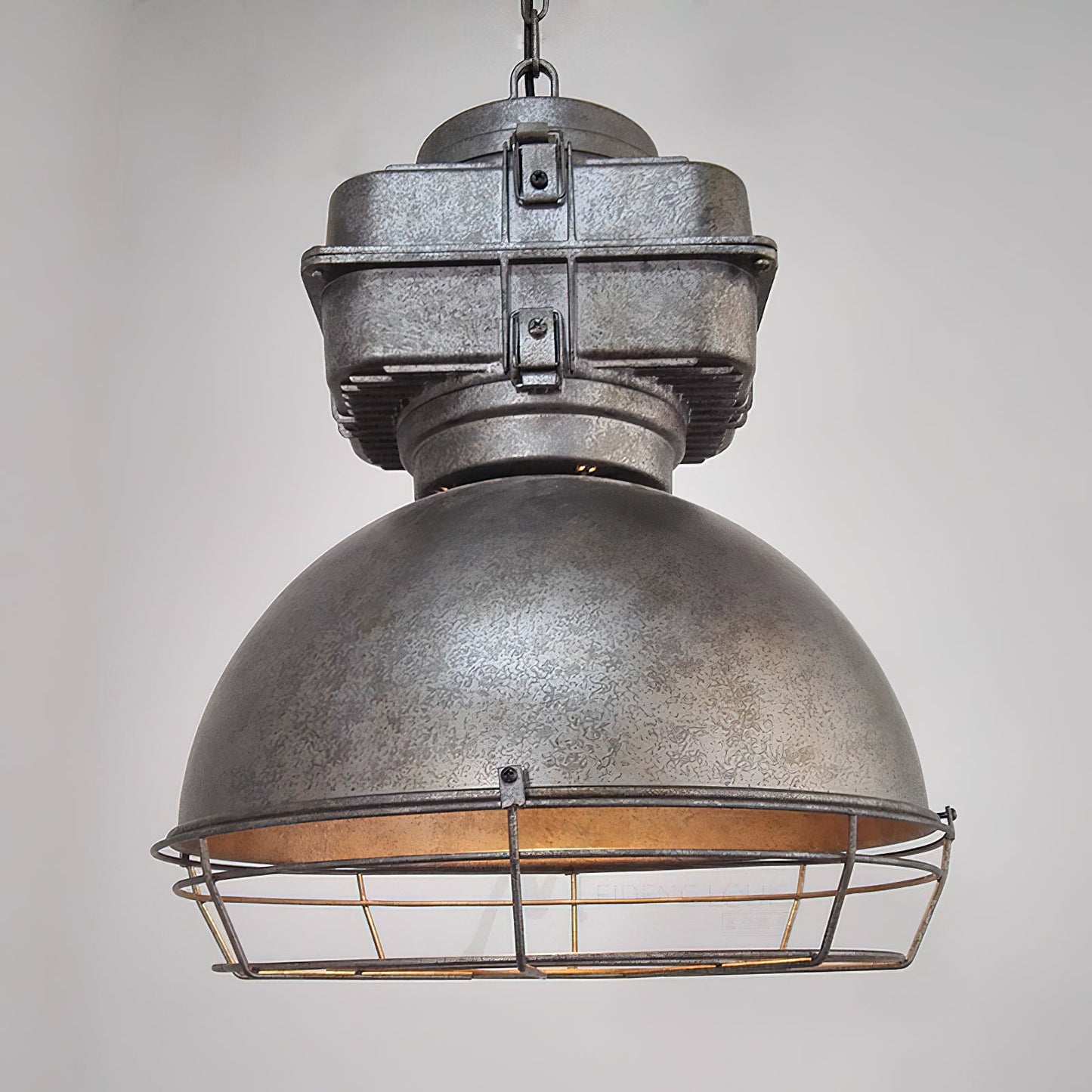 Brilliant Anouk Pendant Light - Modern Industrial Iron Dome Chandelie
