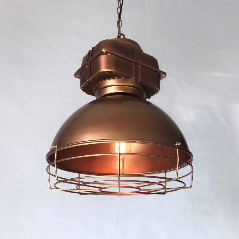 Brilliant Anouk Pendant Light - Modern Industrial Iron Dome Chandelie