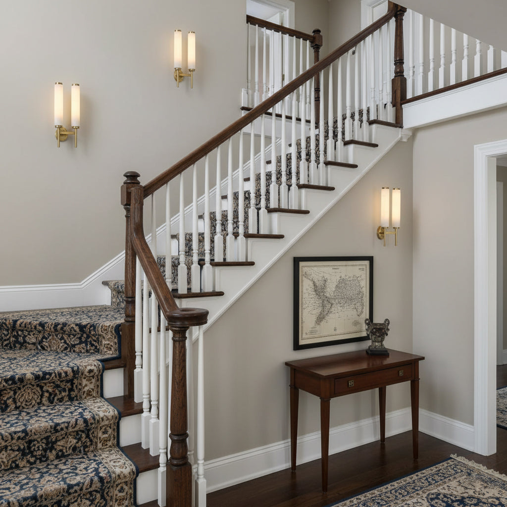 Brindisi Alabaster Wall Lamp - Modern Brass & Natural Stone Vertical Sconce