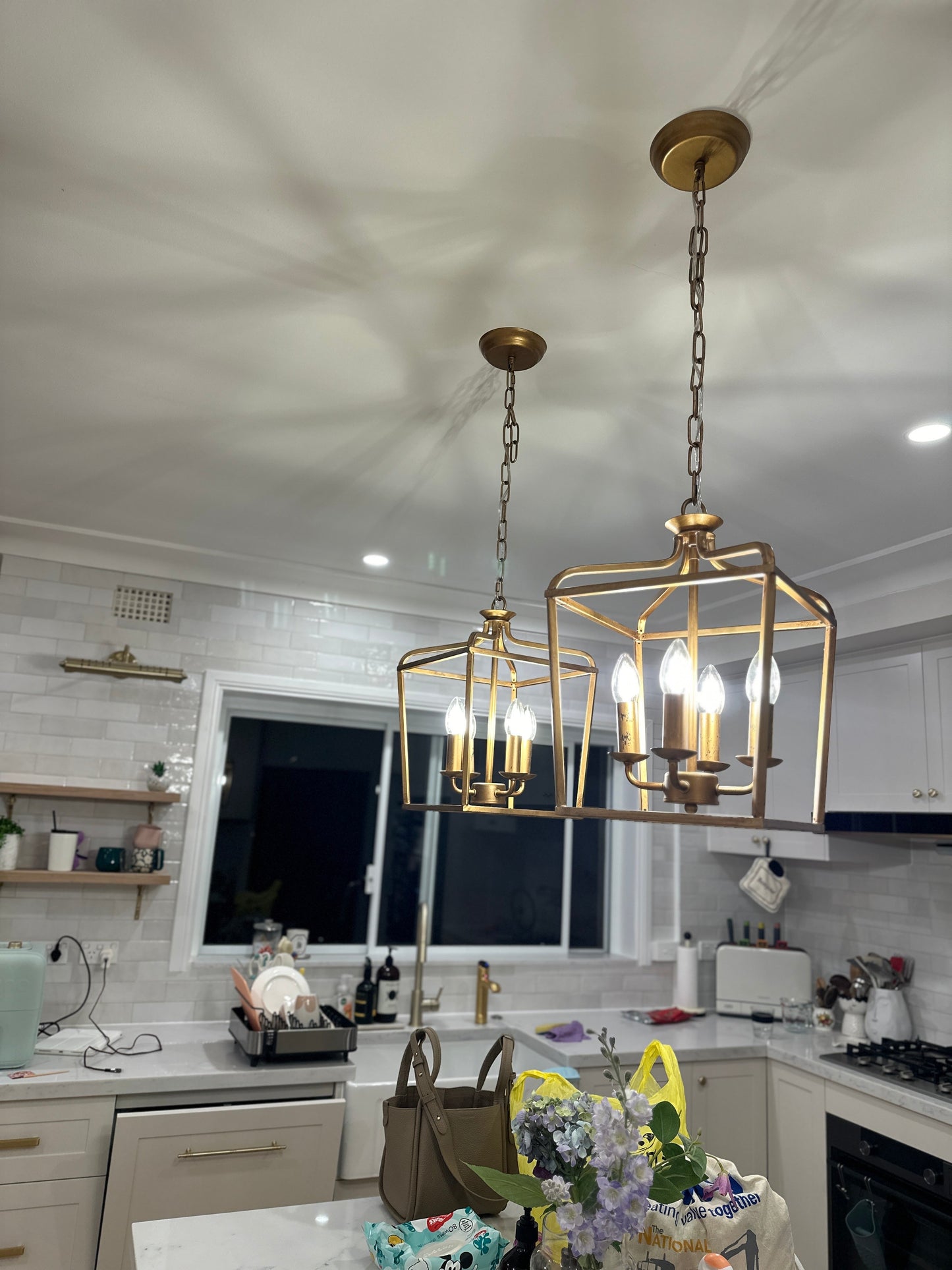 Brio Crystal Chandelier - Luxury Gold Scrolling Iron & Jewel Chandelier