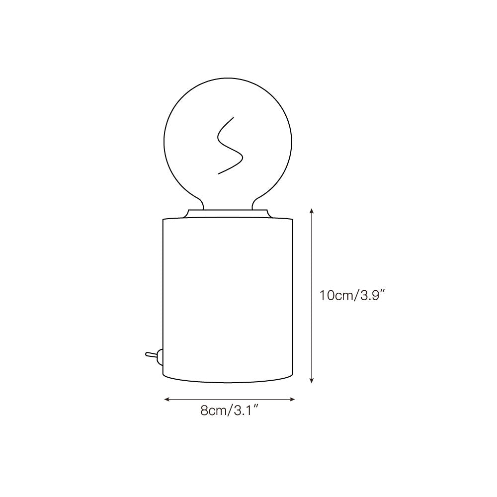Bristol Mini Marble Table Lamp - Minimalist Natural Stone Base Ligh