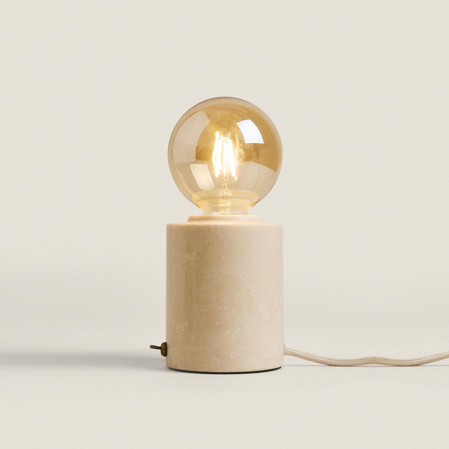 Bristol Mini Marble Table Lamp - Minimalist Natural Stone Base Ligh