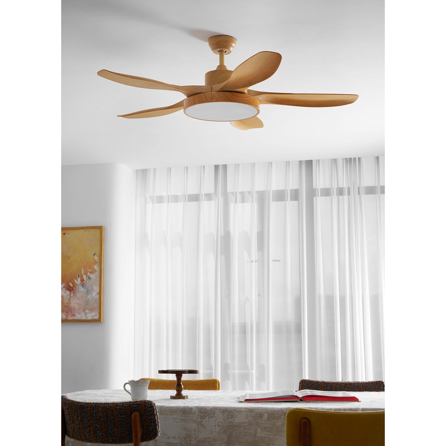 Bronx 52″ Modern Industrial Ceiling Fan with LED Light & Remote