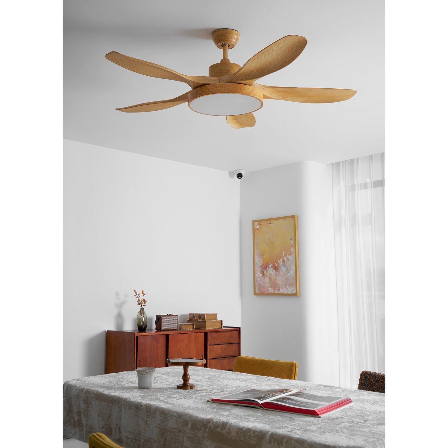 Bronx 52″ Modern Industrial Ceiling Fan with LED Light & Remote
