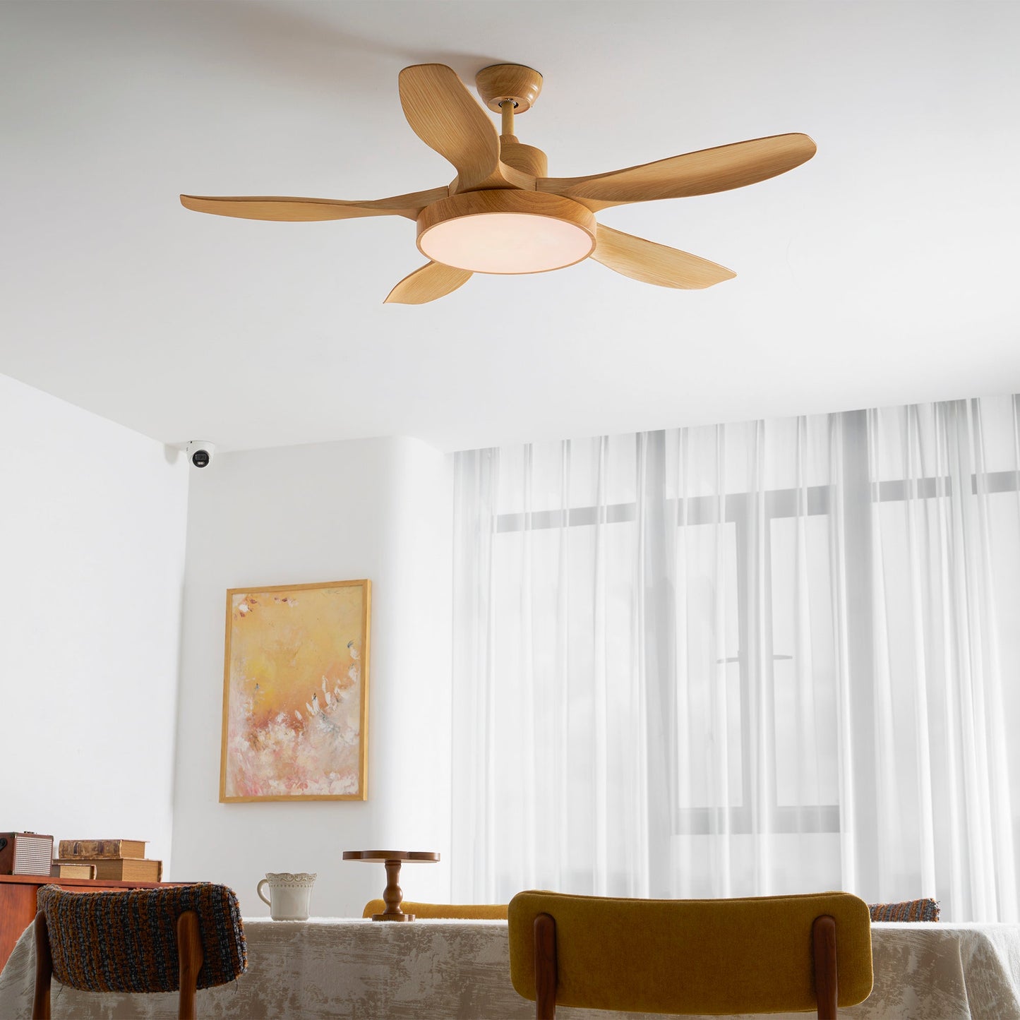 Bronx 52″ Modern Industrial Ceiling Fan with LED Light & Remote