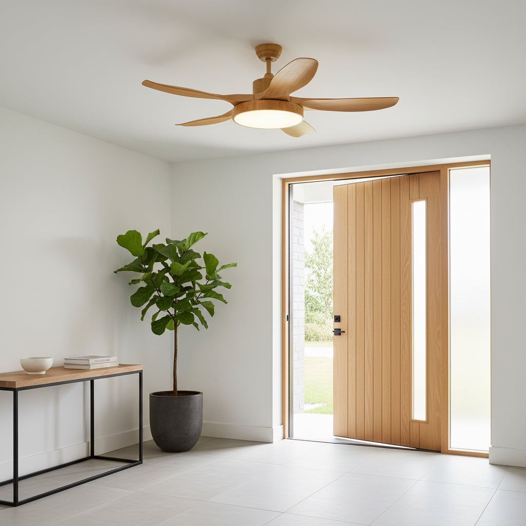 Bronx 52″ Modern Industrial Ceiling Fan with LED Light & Remote