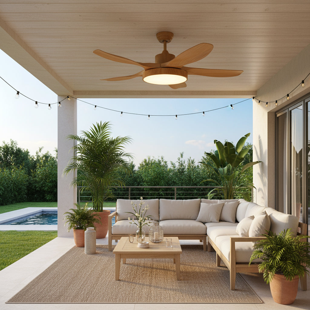 Bronx 52″ Modern Industrial Ceiling Fan with LED Light & Remote