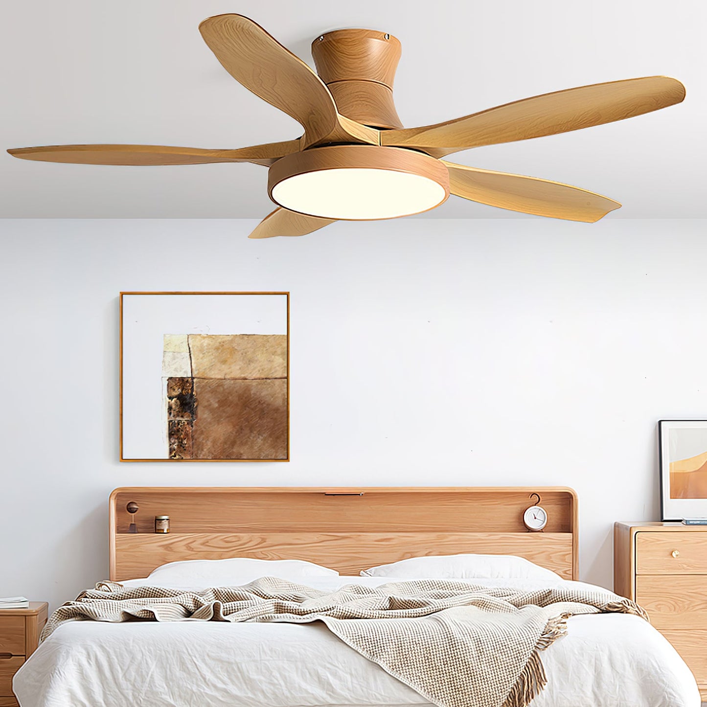 Bronx 52″ Modern Industrial Ceiling Fan with LED Light & Remote