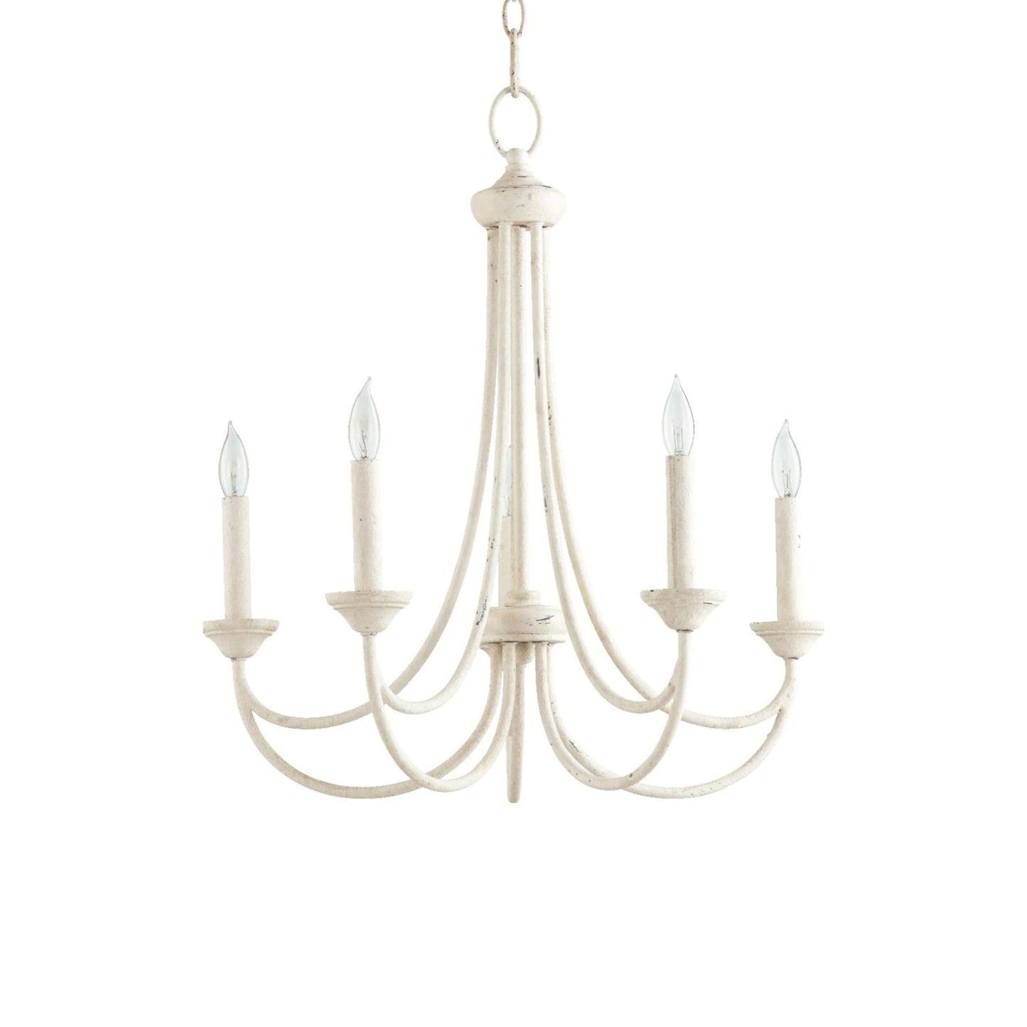 Brooks Chandelier - Mediterranean Style Antique Brass Candle Chandelier